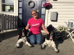 In front of our house in Trondheim, Norway